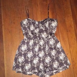 Skort floral romper size m